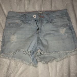 abercombie kids lightwash shorts